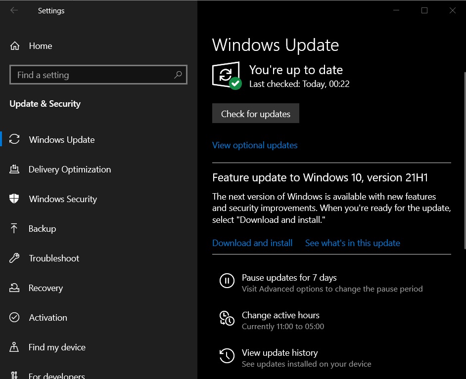 Actualización de mayo de 2021 de Windows 10