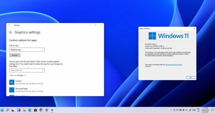 Actualización de Windows 11 WDDM 3.0